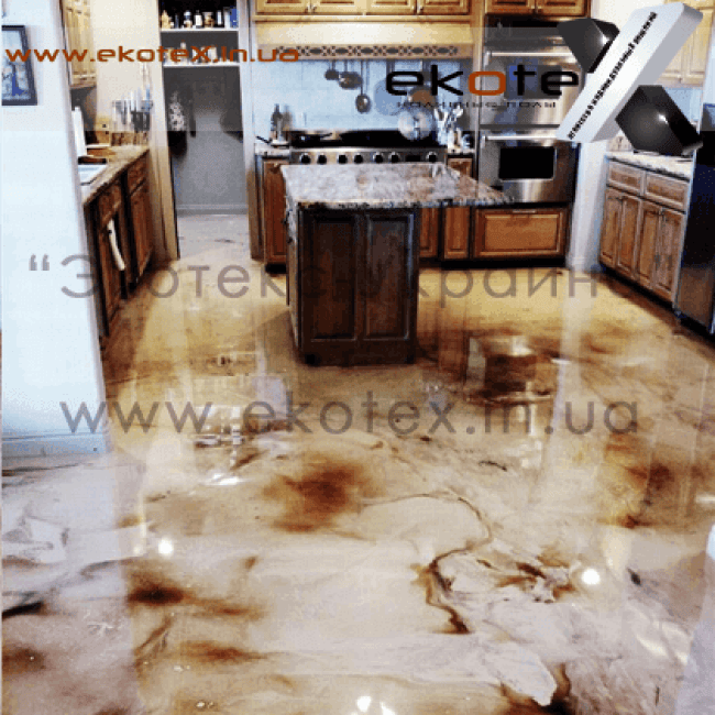 декоративные наливные полы ekoteX наливной пол lux/ex-227