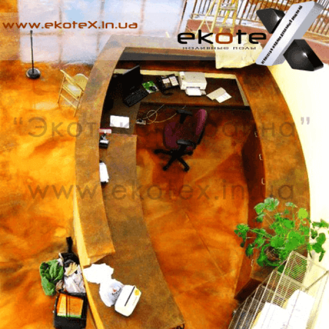 декоративные наливные полы ekoteX наливной пол lux/ex-239