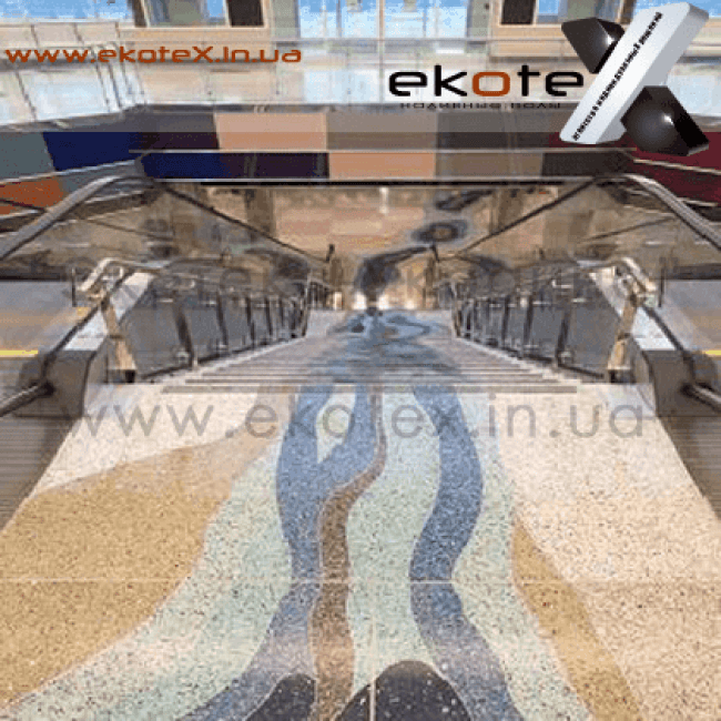декоративные наливные полы ekoteX наливной пол lux/ex-240