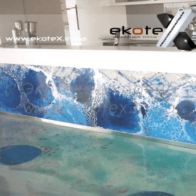 декоративные наливные полы ekoteX наливной пол lux/ex-210
