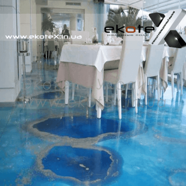 декоративные наливные полы ekoteX наливной пол lux/ex-210