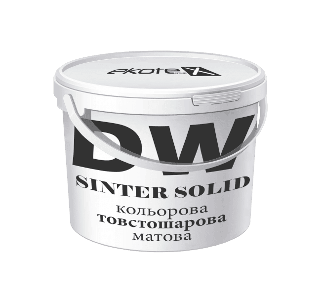 «SINTER solid» DW (кольорова товстошарова матова)