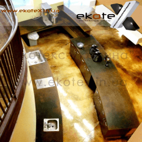 декоративные наливные полы ekoteX наливной пол lux/ex-239