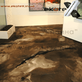 декоративные наливные полы ekoteX наливной пол lux/ex-286